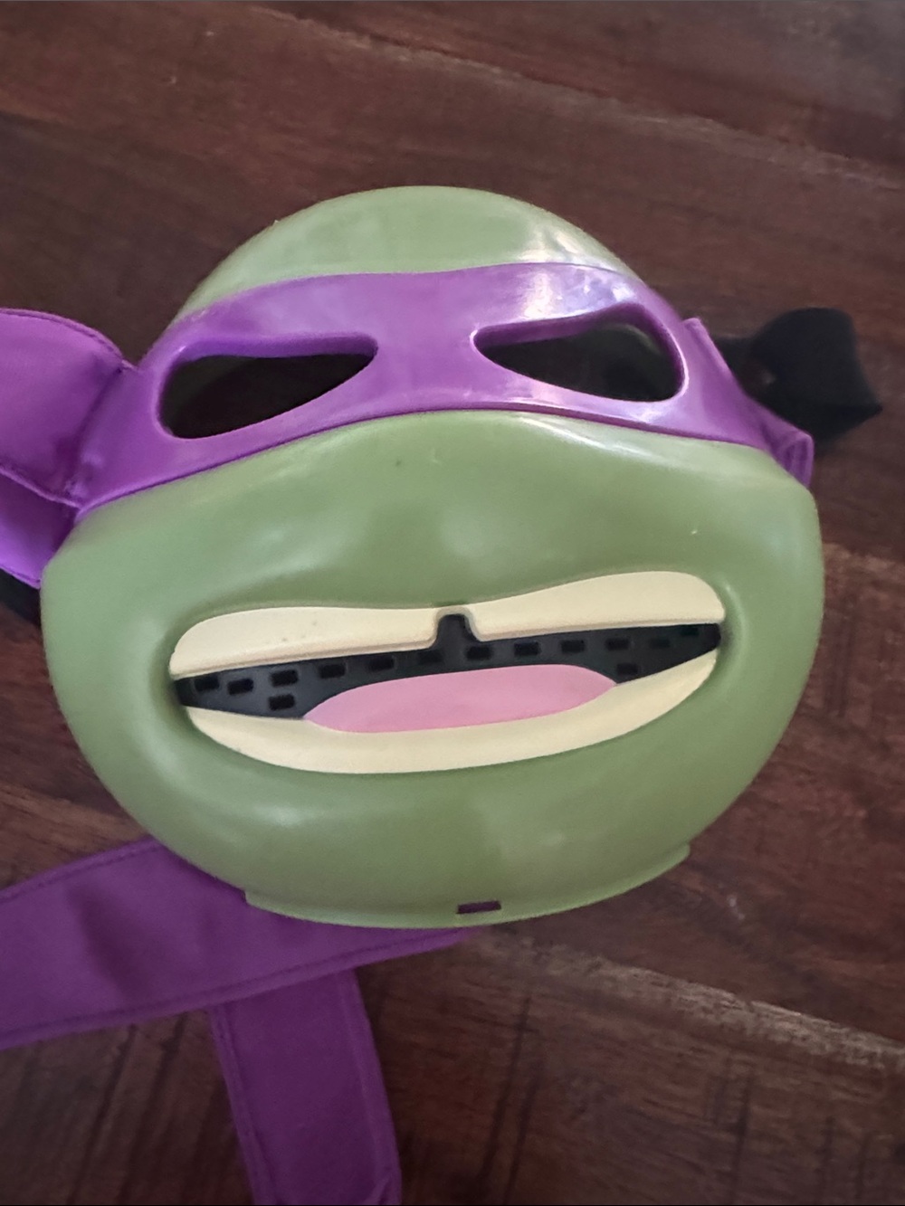 Purple & Green Turtle Face Mask Kids Costume Accessory Ninja  Turtle